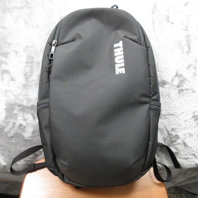 Thule Black Laptop Travel Backpack PowerPocket Soft Case Padded Straps Men Bag