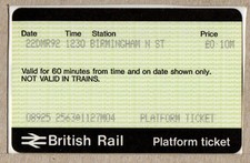 Birmingham New Street M04 - APTIS platform ticket - West Midlands B2