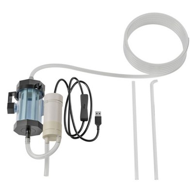 USB Aquarium Siphon Cleaner Efficient Water Change Gravel Cleaning Tool Home Use