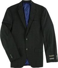 Ben Sherman Mens Windowpane Two Button Blazer Jacket