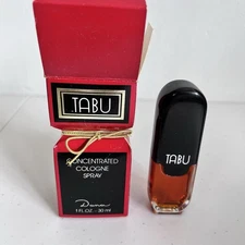 Vintage Tabu Concentrated Cologne Spray 1 oz New In Box