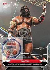 *PRE SALE* Oba Femi - 2025 WWE Topps NOW® - Card 134