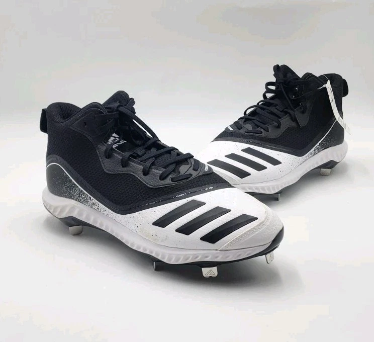 NWT Adidas Icon V Bounce Iced Metal Baseball Cleats Mens 11.5 Black White EE4131 adidas Icon 5 Bounced Iced Black White for Sale  main image 2