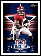 Josh Jacobs 2019 Leaf Draft #74 Alabama Crimson Tide NFL READ FREE SHIPPING