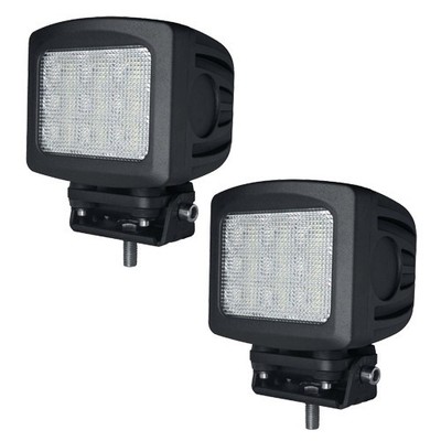 2 - Hanma 90W CREE LED 4'' x 3'' Work Light Tow Trucks ATV UTV Headlight - Black