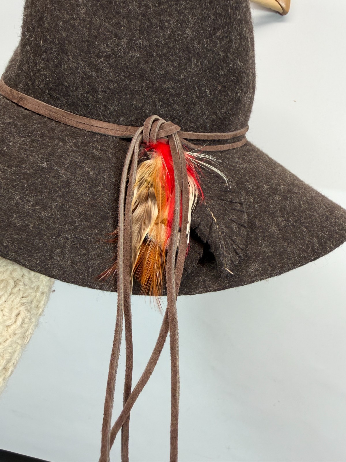 Peruvian Connection Hat Wool Brown Floppy Boho So… - image 2