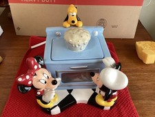 Disney Cookie Jar With Mickey & Minnie Mouse & Pluto Oven RARE. Mint condition!