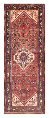 Vintage Hand-knotted Runner Rug 3'6'' x 9'9'' Traditional Oriental Wool Carpet