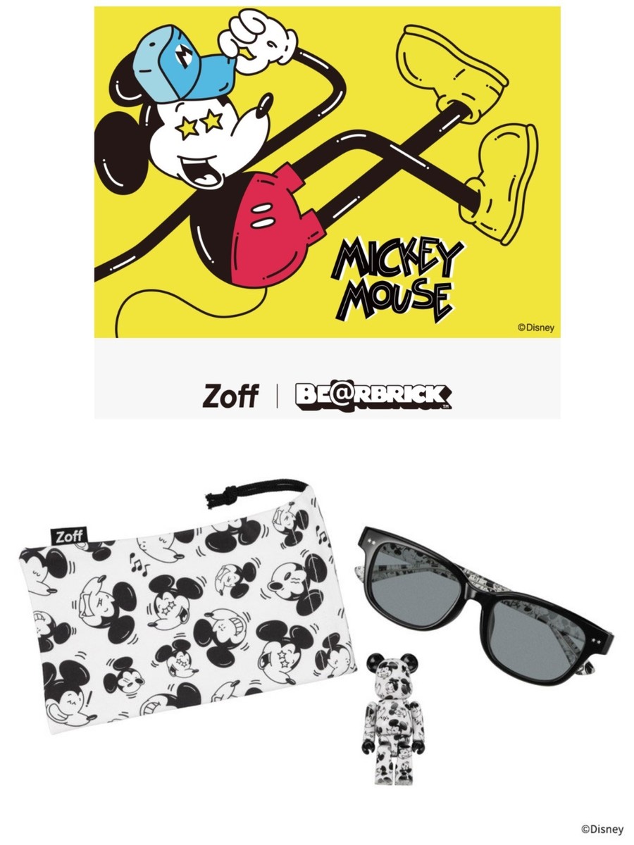 MICKEY MOUSE BE@RBRICK Zoff Glasses ZA251G04-14E1 | eBay