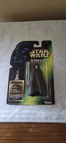 Star Wars 1997 POTF Green Card Luke Skywalker Jedi Knight Theater Edition MINT