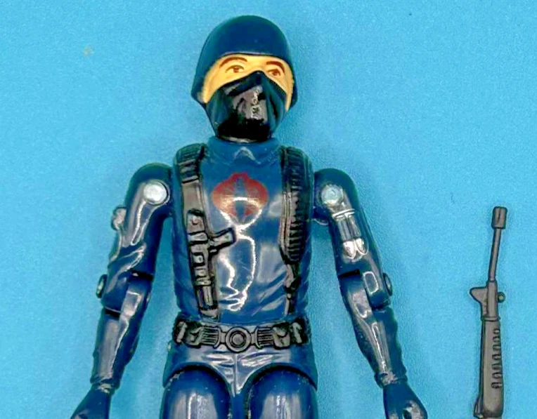 1982 G.I. Joe COBRA SOLDADO EL ENEMIGO **v1 BRAZO RECTO** Excelente Estado Foto 2 de 3