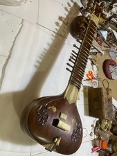 Vintage profesjonalny sitar, wykonany przez renomowanego producenta Radha Krishna Sharma, 45 lat