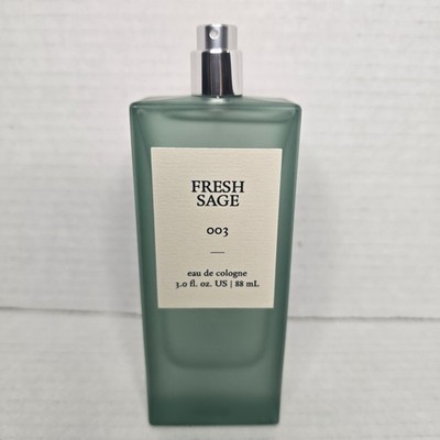 Tru Fragrance 003 Fresh Sage Eau De Cologne  3 Fl Oz/ 88 ML New