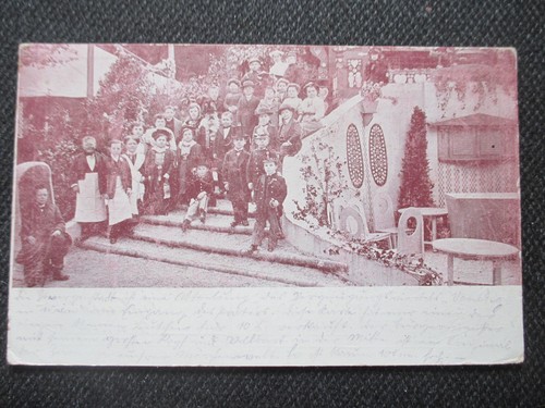 RAR seltene AK alter Zeit ca 1910 ! Gruß von Liliput Liliputaner Gruppe Zwerge