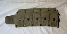 1943 US Army Military M1923 Field Gear Ammo Ammunition Belt HINSON MFG CO  - A++