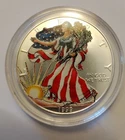1999 WALKING LIBERTY AMERICAN EAGLE SILVER DOLLAR Colored 1oz .999 UNCIRCULATED!