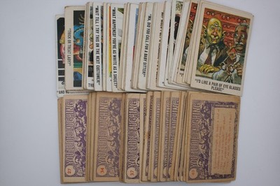 A&BC 1967 ''You'll Die Laughing'' Purple Back - RESTPOSTEN - 120 Karten!