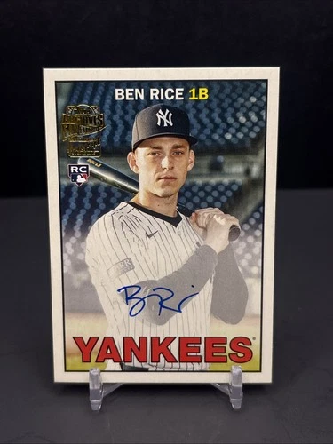 Ben Rice 2025 Topps Archives 1967 Fan Favorites RC AUTO #67FFA-BR Yankees KC1