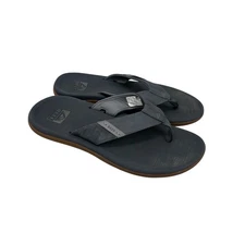 Reef Santa Ana Vegan Leather Arch Support Flip Flop Thong Sandals Shoes Mens 12