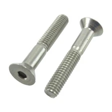 1/4"-28 X 1/2" Stainless Steel S.A.E. Flat Head Socket Cap Screws (Box of 100)
