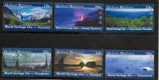 UN Scott #NY 852A-F, Singles 2003 Complete Set FVF MNH