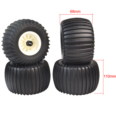 Snow Wheel Tires w/Adapters For TAMIYA CW-01/Midnight Pumpkin/Montero/Lunch Box