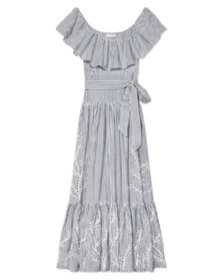 sachin and babi light blue dress BCBGMAXAZRIA Embroidered Cutout Faux Leather Dress – Runway Catalog