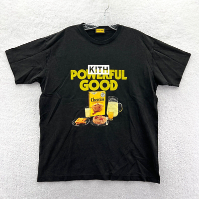 New Kith Treats Cheerios Powerful Good Shirt Mens XS Black Relaxed 