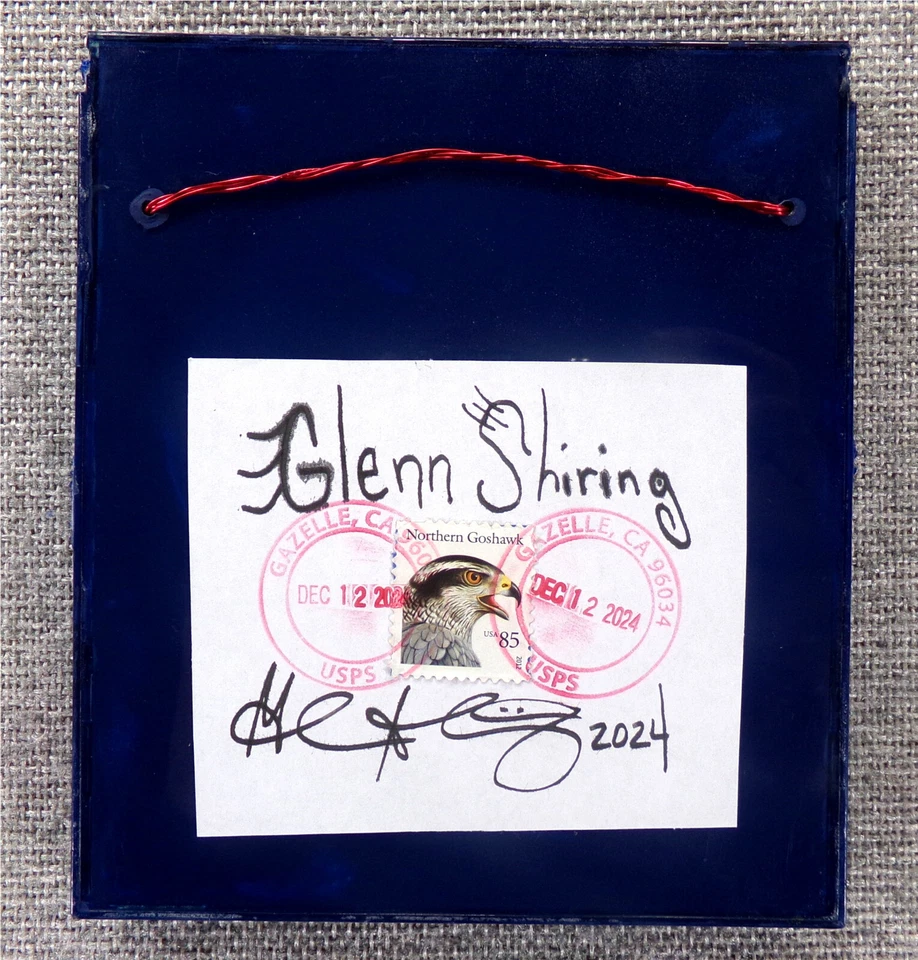 CRIMEN NO PAGA: Collage de arte en CD/estuche reutilizado, listo para colgar 2024 Glenn Shiring Foto 2 de 4