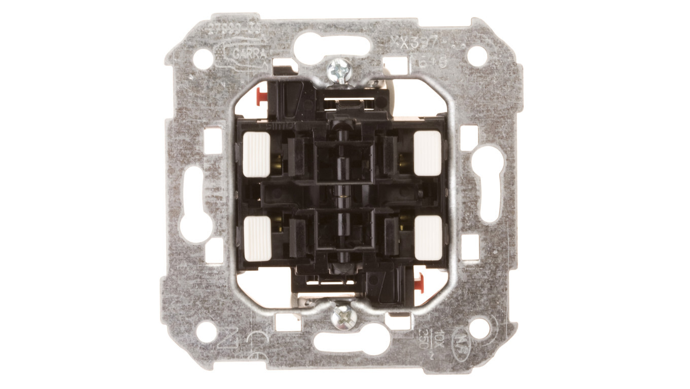 Simon 82 Stair switch, double mechanism, quick connectors, 75397-39 /T2UK