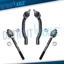 4pc Front Inner & Outer Tie Rods for 2001-2006 Acura MDX 2003-2005 Honda Pilot