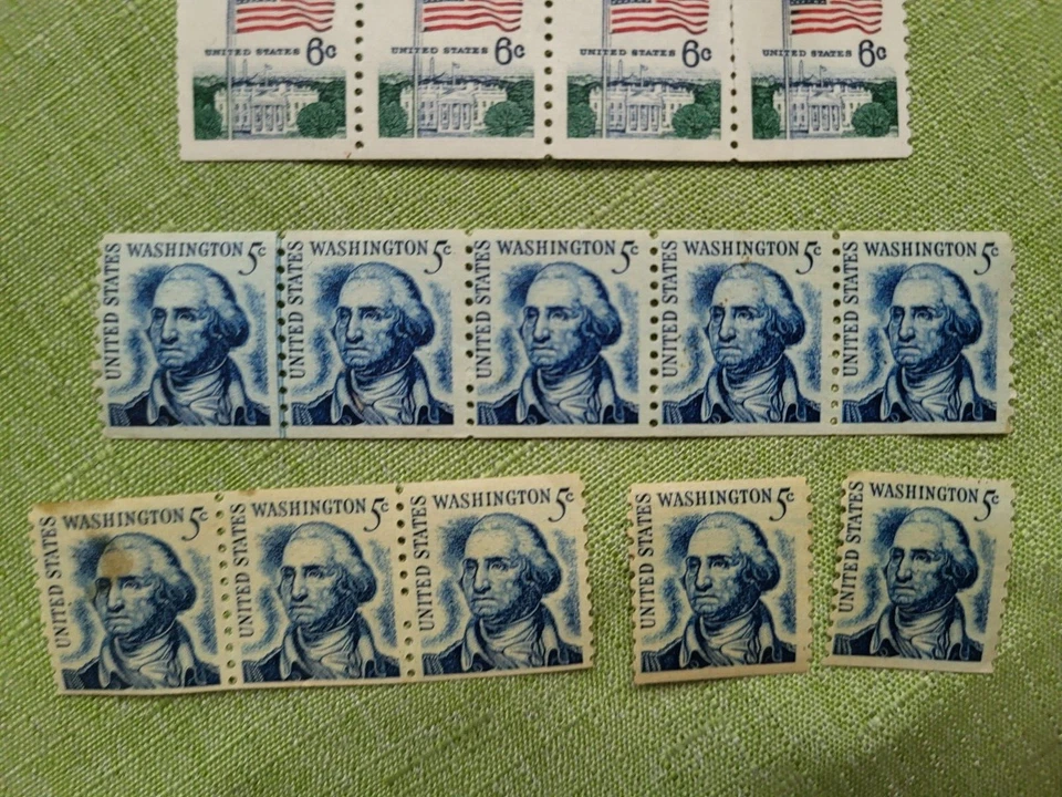 Lot of Stamps George Washington Flag over White House Andrew Jackson Unused - Image 3 of 4