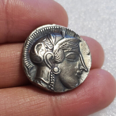 Athena Owl & Goddess of Wisdom, ''Mark of Athena'' Greek COPY REPRODUCTION COIN