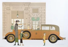 Denis Paul Noyer, Hotel de Crillon, Lithograph, signed and numbered in pencil