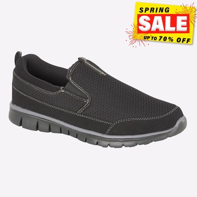 Dek Neptune Superlight Mens MEMORY FOAM Casual Everyday Trainers Black