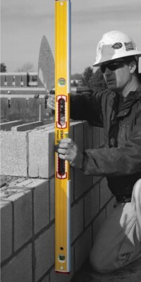 stabila 196-2k 48'' mason's level with blow shield striking surface   mr - 36448