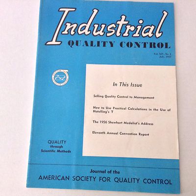 Industrial Quality Control Magazine Selling Management July 1957 060517nonrh