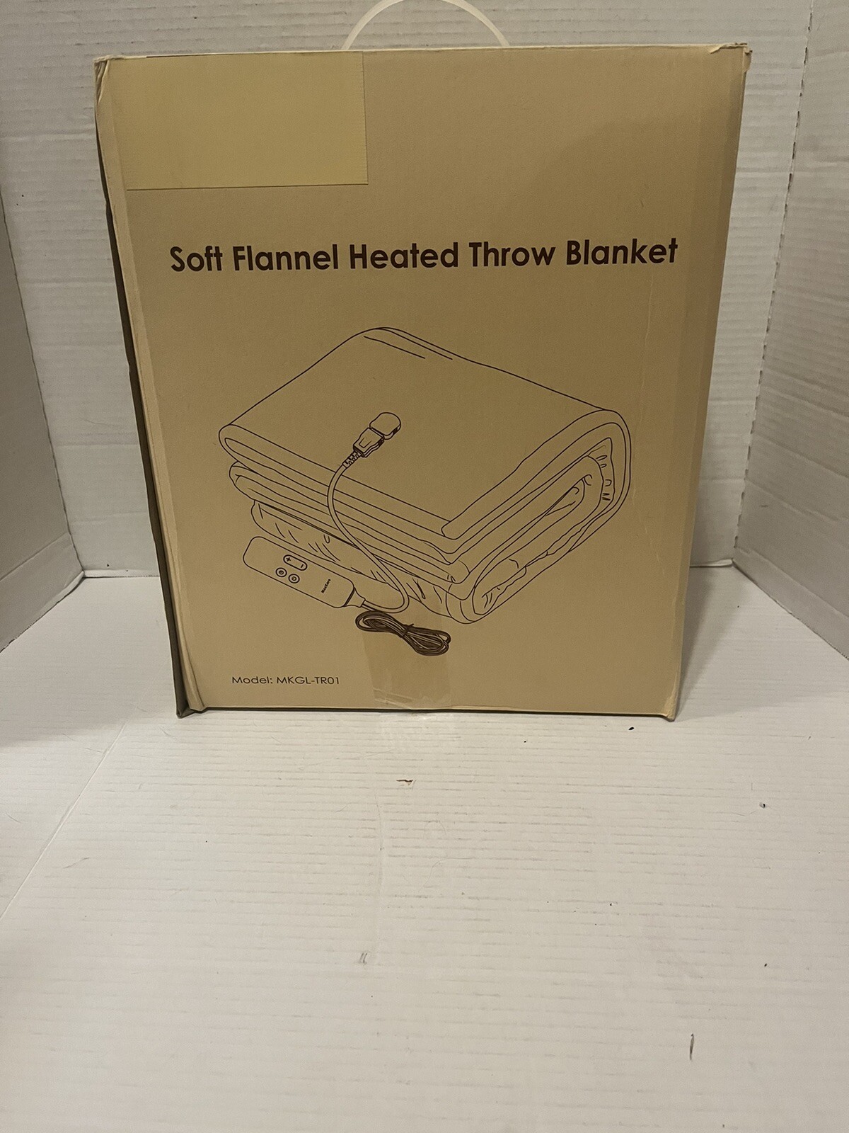 Maxkare Electric Flannel Heated throw Blanket Comfortable NEW Gray eBay