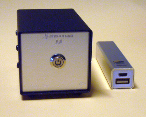 Germanium Transistor Phonoverstärker für MM Tonabnehmer, Akkustromversorgung
