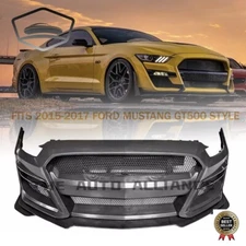 Front Bumper cover Conversion Fits 2015-2017 Ford Mustang GT500 Style