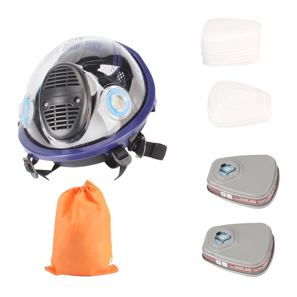 15 In 1 Full Face Respirator Mask Respirator Mask for Dust Paint Spray ...