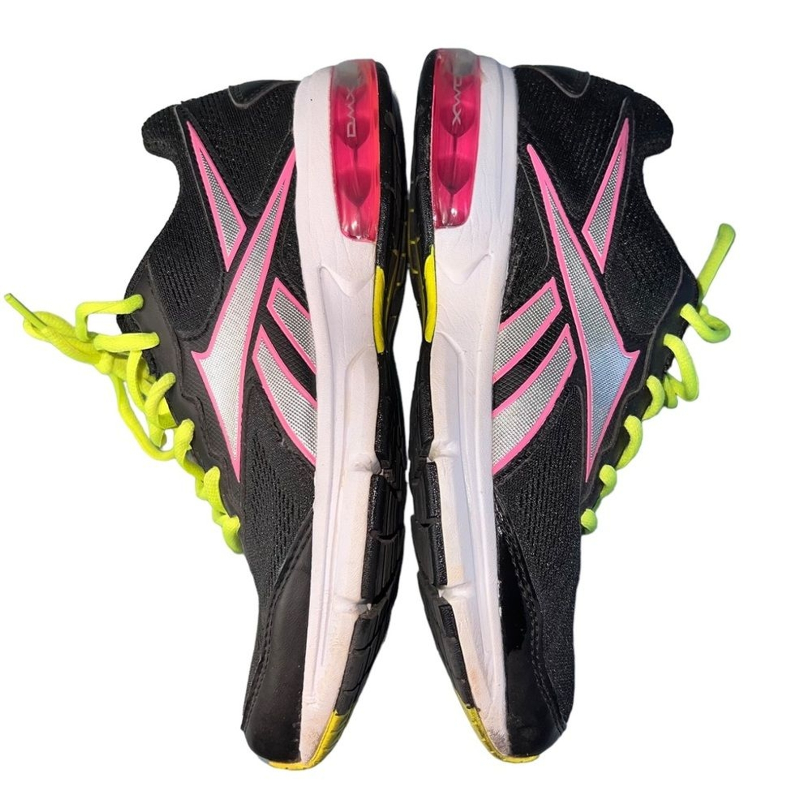 Reebok Running Mono Fusion Mesh Sneakers Tennis Shoes 8.5 Black Neon thumbnail 6