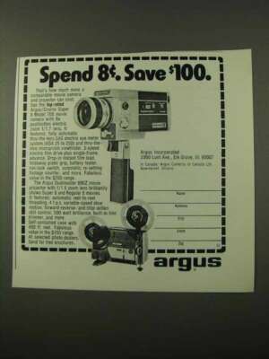 1972 Argus/Cosina 708 Movie Camera & 890Z Projector Ad