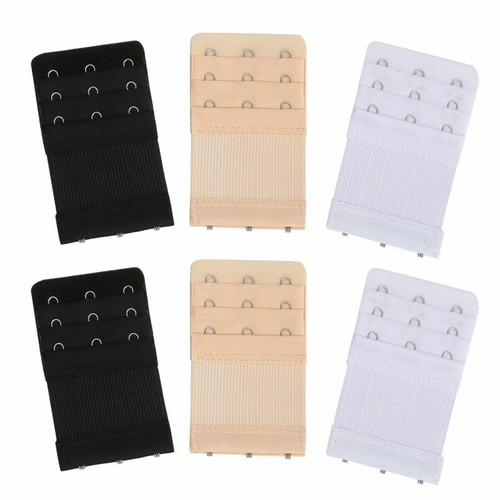 Set Of 6 Bra Extender 2/3/4 Hooks with Elastic Extension Underwear Strap Belt US - 第 12/13 張圖片