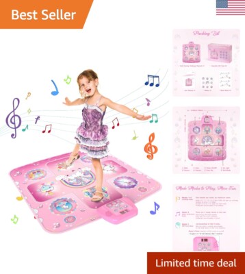 Touch-Sensitive Musical Dance Pad for Girls - Perfect Gift for Ages 4-8