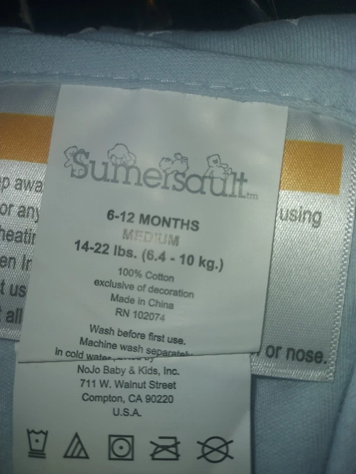 Cobertor azul bebê Summersault 6 a 12 meses - Imagem 3 de 4