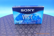 Sony VHS-C Compact Video Cassette Premium 30 Minute New Sealed Rare