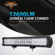 AUXBEAM 20INCH 126W LED LIGHT BAR SPOT FLOOD WORK LAMP OFFROAD UTE ATV 23" 22"