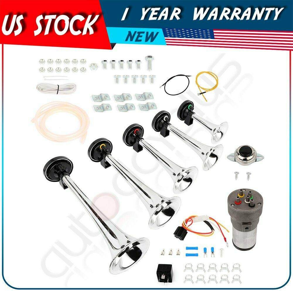 Ultra Loud Black Dixie Musical Car Air Horn Kit Dukes Of Hazzard