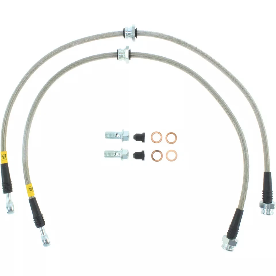 StopTech 950.42000 Front Braided Brake Line Kit for 2003-2008 Infiniti FX35 FX45 - Image 2 of 2